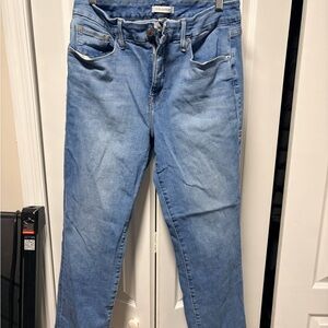 Good American Light Blue Straight Leg Jeans